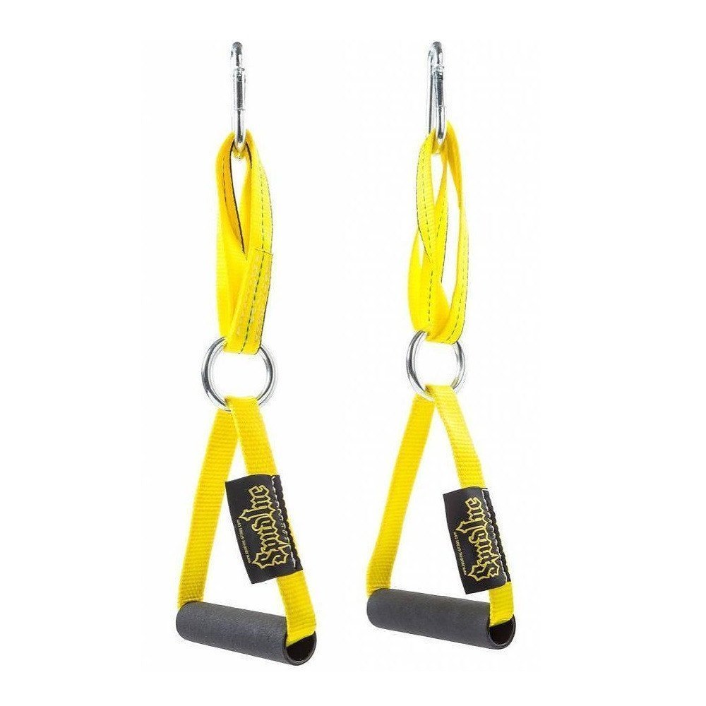 SPUD, Inc. Deluxe Machine Cable Attachment Handles (Single D Handles) Yellow (Sold as Pair)