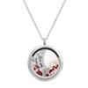 Dreambell Love You to The Moon and Back Stainless Steel Floating Charm Locket Necklace