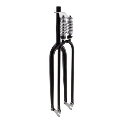 Fenix Cycles Deluxe Double Springer Fork 01 (Black, 1" Threaded)