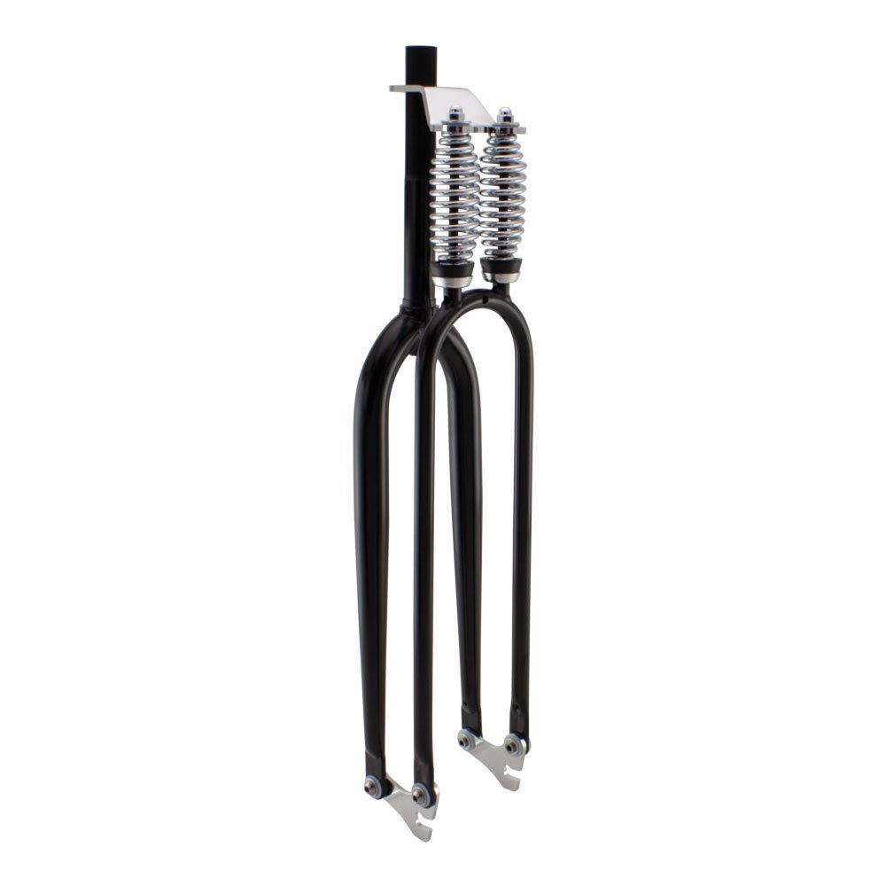 Fenix Cycles Deluxe Double Springer Fork 01 (Black, 1" Threaded)