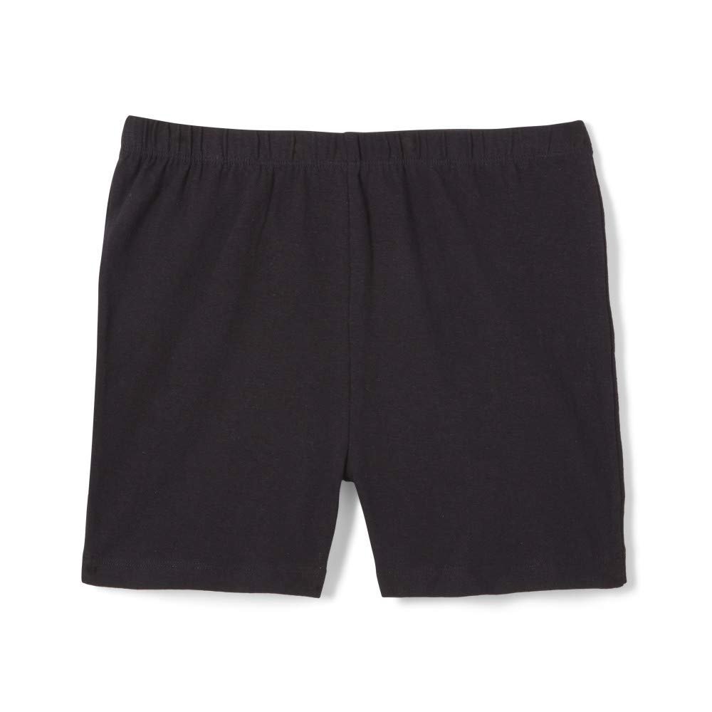 French Toast Girls' Stretch Kick Short Biker Shorts, Black, 4T Toddler