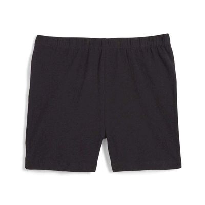 French Toast Girls' Little Stretch Kick Short, Black, 6