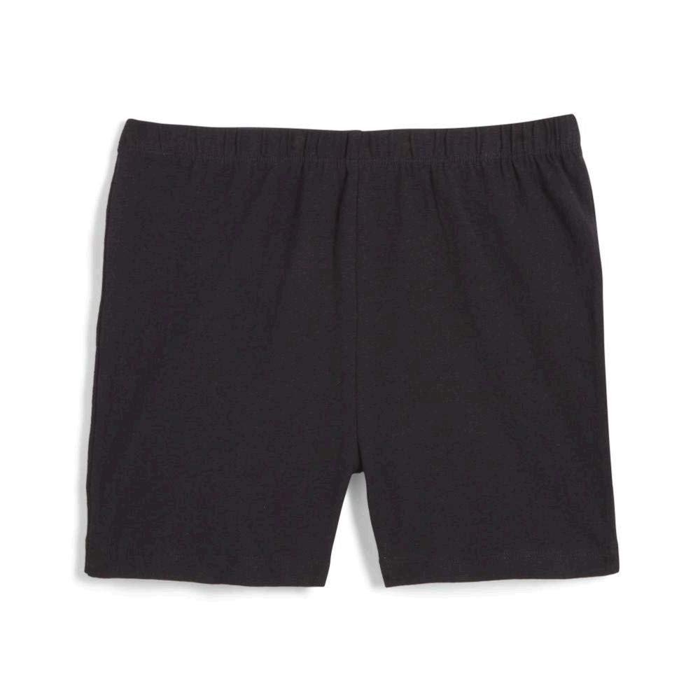 French Toast Girls' Little Stretch Kick Short, Black, 6