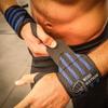 WOD Nation Wrist Wraps for Weightlifting - 12 In, Black & Dark Blue - Support Straps for Strength Training, Powerlifting & Bodybuilding - Lifting Straps with Thumb Loop view 4