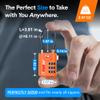TSA Approved Cable Luggage Locks, Re-settable Combination with Alloy Body, Orange 4 Locks. view 3