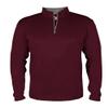 Maroon Youth Large Long Sleeve 1/4 Zip Pullover Wicking Sports Jacket view 1