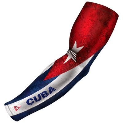 B-Driven Premium Pro-Fit Sports Compression Arm Sleeve (Single) Patriotic Designs Baseball Arm Sleeves - Men Women Youth