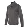 Badger Sportswear Men's Standard Badger B-Core Quarter-Zip Pullover, Graphite/Black view 3