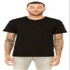 Bella Canvas Unisex Poly-Cotton Short-Sleeve T-Shirt 2XL Solid Black Slub view 1