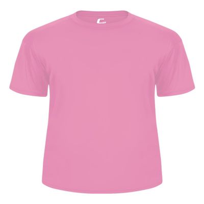 Badger Sport C2 Pink Youth Medium Short Sleeve Wicking Tee