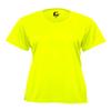 Badger Sport C2 Bright Yellow Ladies Medium Short Sleeve Wicking Tee view 1