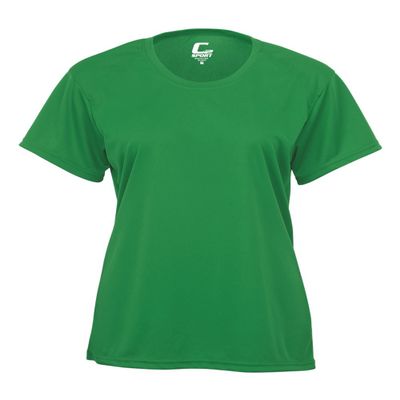 Badger Sport C2 Kelly Green Ladies XS Short Sleeve Wicking Tee
