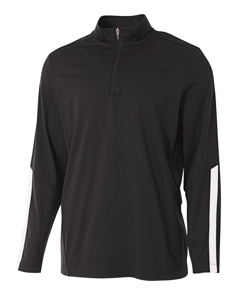 Black Adult XL Sports 1/4 Zip Moisture Wicking Cool & Comfortable Warm-up Jacket
