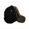 AES Born to Fish Forced Work (Neon Green) Black Back Camouflage Embroidered Cap Hat view 2