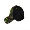 AES Born to Fish Forced Work (Neon Green) Black Back Camouflage Embroidered Cap Hat view 4