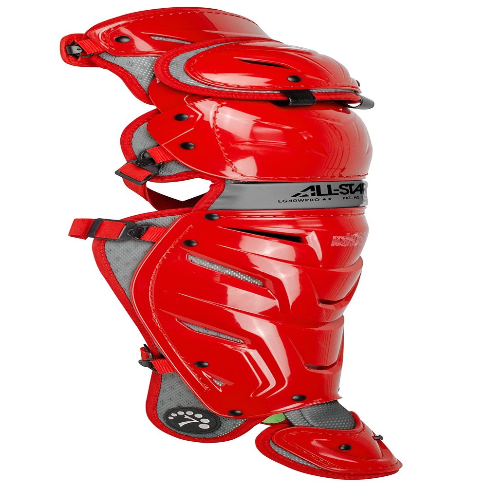 All-Star System Seven Axis Baseball Catcher's 16.5"""" Leg Guards