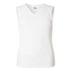 Badger Sport White Youth Small Sleeveless Wicking Tee view 1