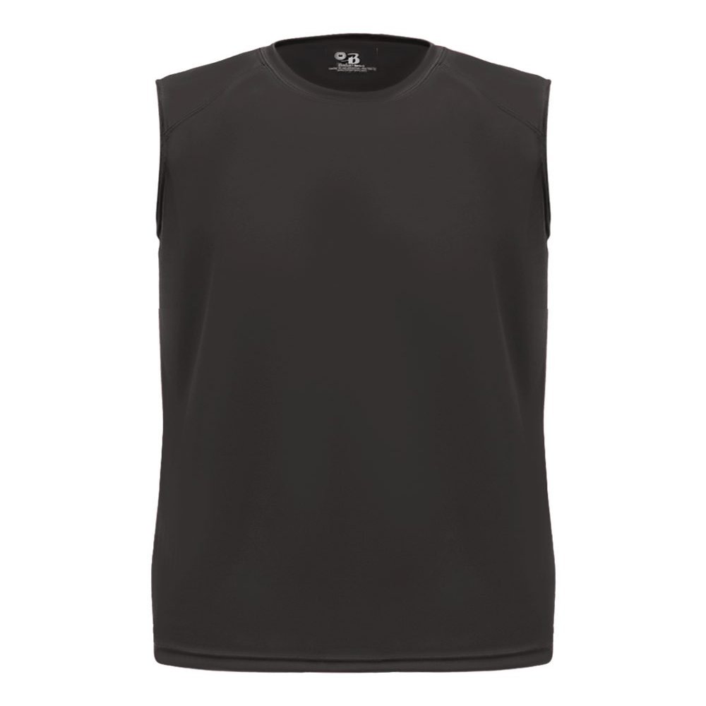 Badger Sport Black Adult 3X Sleeveless Wicking Tee