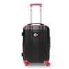 Denco NFL Kansas City Chiefs Round-Tripper Two-Tone Hardcase Luggage Spinner, Red, 21" view 1