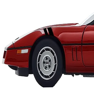 2 and 3 Inch Fender Hash Mark Double Bars Racing Stripes Vinyl Decals, Fits Chevy Corvette C4, Both Sides, White
