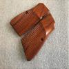 New! Grips Compatible with Browning Hi-Power, Classic Panel, Checkered Hardwood (Reproduction Work) Made & Shipped from Thailand view 2