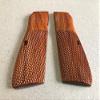 New! Grips Compatible with Browning Hi-Power, Classic Panel, Checkered Hardwood (Reproduction Work) Made & Shipped from Thailand view 4
