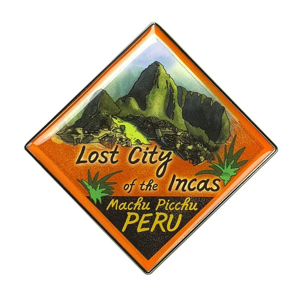 Collectible Novelty Pin for Backpack, Scarf - Made Made From Jeweler Class Metal - Spartan and the Green Egg Explorer Pin Series: Machu Picchu, Peru (15)