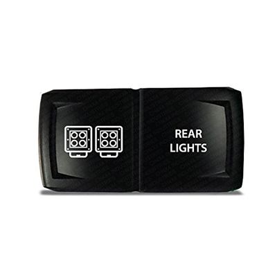CH4X4 Rocker Switch V2 Rear Lights Symbol 3 - Horizontal - Amber Led