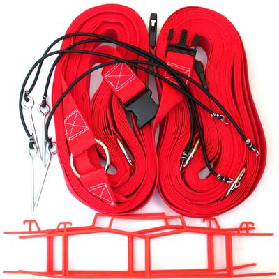 Home Court 2-inch Non-Adjustable 8-Meter Grass Setup Line - M819NAG (Red)