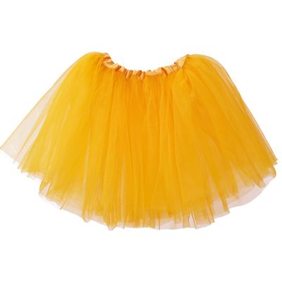 My Lello Yellow Gold Little Girls Tutu 3-Layer Ballerina (10 mo - 3T)