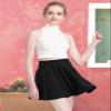 DRESSTELLS Women's Casual Mini Skater Skirts, 2025 Stretchy High Waist Aline Girls Skirt Flowy Short Plus Size Spring Easter Skorts Coral 2XL view 2