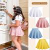 DRESSTELLS Women's Casual Mini Skater Skirts, 2025 Stretchy High Waist Aline Girls Skirt Flowy Short Plus Size Spring Easter Skorts Coral 2XL view 4