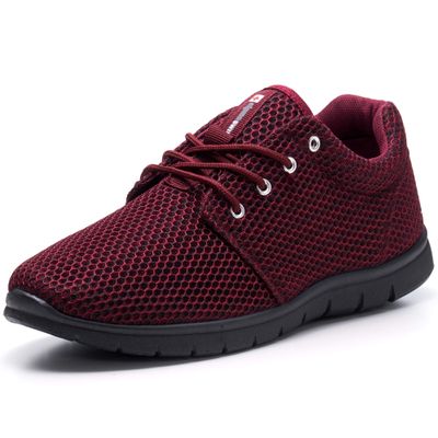 Alpine Swiss Kilian Men's Walking Shoes | Breathable Mesh Running Shoes | Lightweight Fashion Sneakers | Athletic Tennis Trainers BRG 10 Burgundy