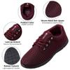 Alpine Swiss Kilian Men's Walking Shoes | Breathable Mesh Running Shoes | Lightweight Fashion Sneakers | Athletic Tennis Trainers BRG 10 Burgundy view 3