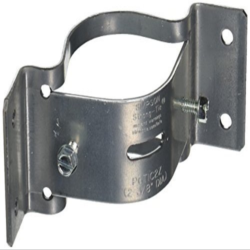 Simpson Strong Tie PGTIC2Z-R ZMAX Pipe Grip Tie, Model: PGTIC2Z-R, Outdoor/Garden Store, Repair & Hardware
