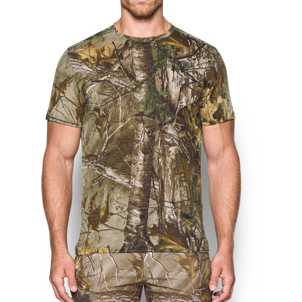 Under Armour Men's Threadborne Camo Shorts Sleeve T-Shirt