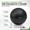 Tunturi Unisex's Yoga Gym Ball, Black, 90 cm view 4