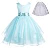 ekidsbridal Wedding Ruffles Organza Flower Girl Dress Sequin Toddler Pageant Free Petticoat 012s view 1