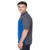 Ash City Men's Balance Colorblock Performance Piqu? Polo - TR Roy/CRBN 438 - L view 2
