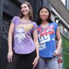 Ultra Game NFL Official Women's Super Soft Modal Vintage V-Neck T-Shirt, Houston Texans, Charcoal, Small view 4