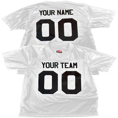 Custom Football Jersey for Men You Design Online in Adult Large in White