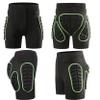 OHMOTOR 3D Padded Protective Shorts Hip Butt EVA Pad Short Pants Heavy Duty Protective Gear Guard Drop Resistance for Ski Skiing Skating Snowboard Cycling (Green - for Men, XL) view 2
