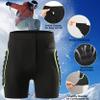 OHMOTOR 3D Padded Protective Shorts Hip Butt EVA Pad Short Pants Heavy Duty Protective Gear Guard Drop Resistance for Ski Skiing Skating Snowboard Cycling (Green - for Men, XL) view 4