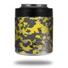 WraptorCamo Old School Camouflage Camo Yellow - Decal Style Skin Wrap fits Yeti Rambler Colster and RTIC Can (Cooler NOT Included) view 1