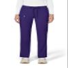 KOI Lite Peace Women's 6-Pocket Stretch Scrub Pants Grape X-Large Tall view 1