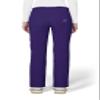 KOI Lite Peace Women's 6-Pocket Stretch Scrub Pants Grape X-Large Tall view 2