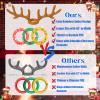 Christmas Games Decorations, Inflatable Reindeer Antler Ring Toss Game, Stocking Stuffers for Men Women Kids Teens Adults, Christmas Party Games Fun Xmas Gifts Carnival Holiday Family view 4
