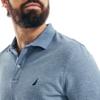 Nautica Men's Stainably Crafted Classic Fit Performance Deck Polo, Deep Anchor Heather, Small view 3