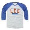 500 LEVEL Anders Lee Tee Shirt (Baseball Tee, XXX-Large, Royal/Ash) - New York Raglan Tee - Anders Lee Athletic O view 1