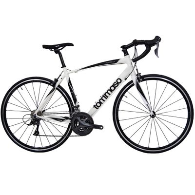 Tommaso Forcella Sport Bike Performance Aluminum Road Bike Carbon Shimano Claris 24 Speeds Road Bicycle Men Road Bikes For Men Bike Men Women Speed Bike Racing Bike Adult Bike City Bike White Lrg 58cm